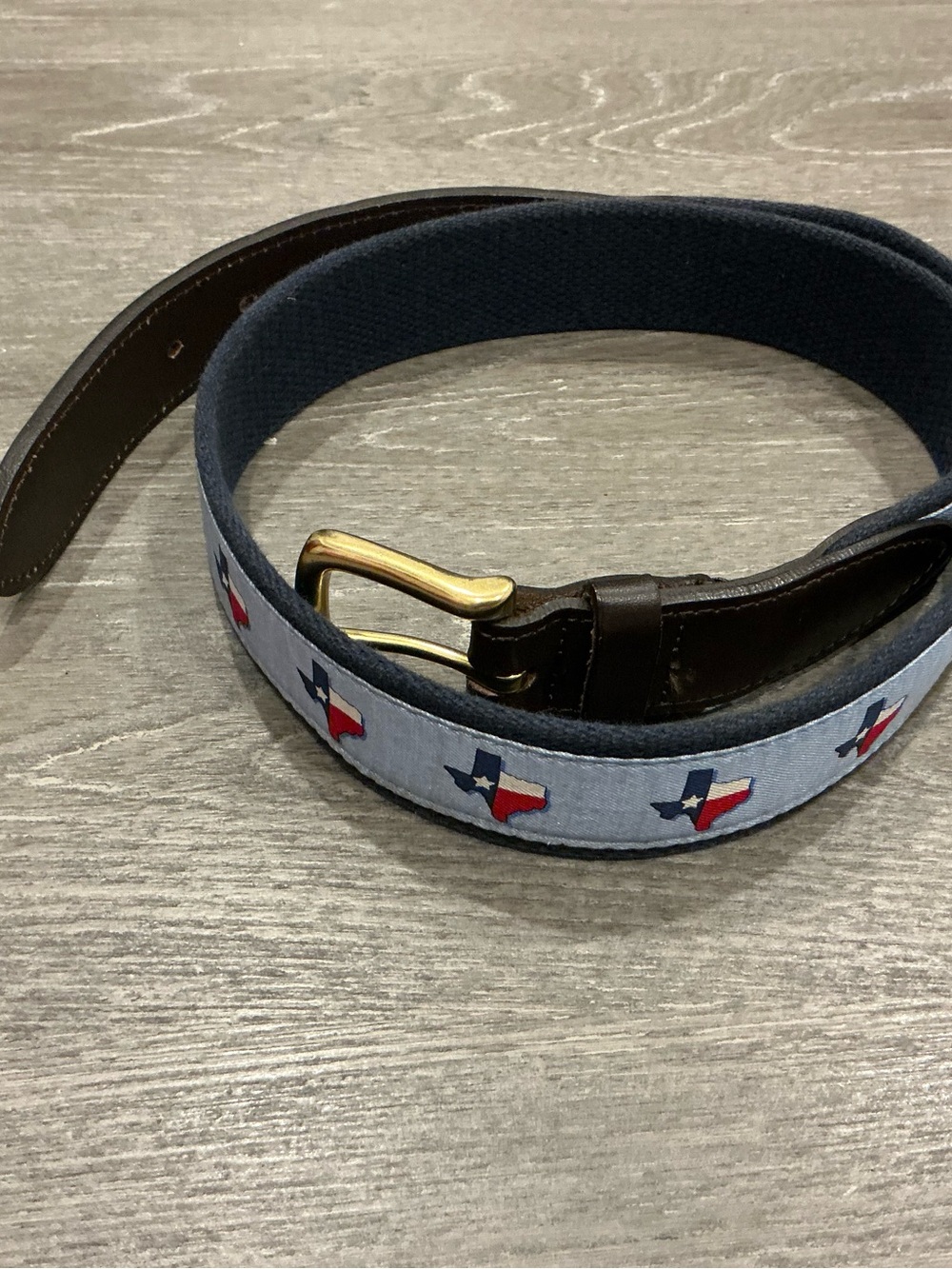 ♥️⚪️🔵TEXAS TX Vineyard Vines Belt Size 34 ♥️⚪️🔵